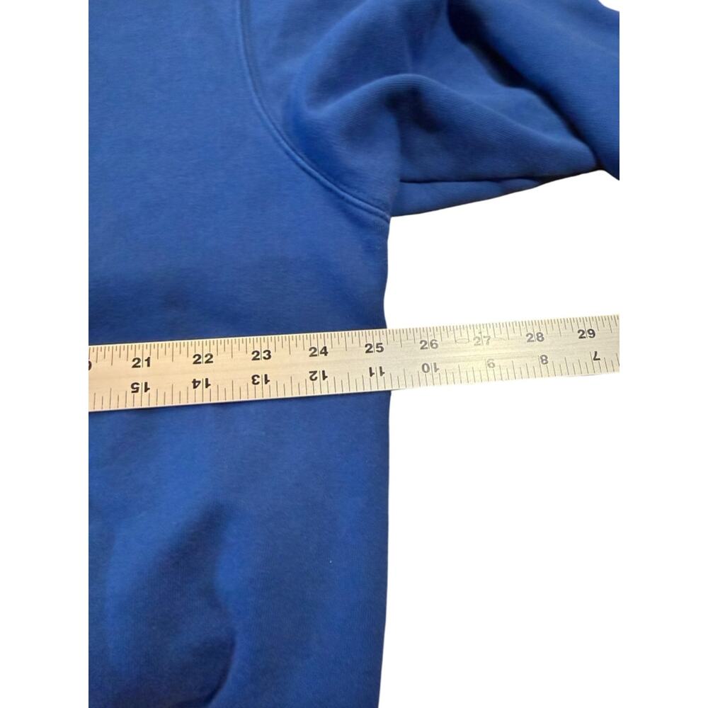 Vans Men's Large Loose Fit Royal Blue Crewneck with Yellow Script - Picture 4 of 7